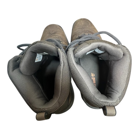 Timberland Men's Waterproof Brown 10 1/2 Hiking Boot Excellent Condition 6" High - Picture 3 of 10